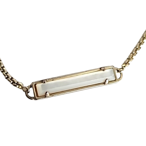 Kendra Scott Stan Bracelet Slate Cat's Eye Light Gold - Picture 2 of 11